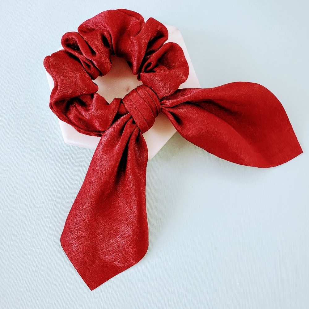 !!!!5 for $25 Scarf Bow Pony Tail Holder Scrunchie - Picture 2 of 5